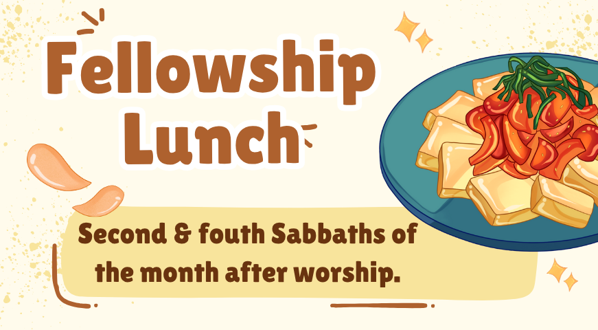 FELLOWSHIP LUNCH (POTLUCK)